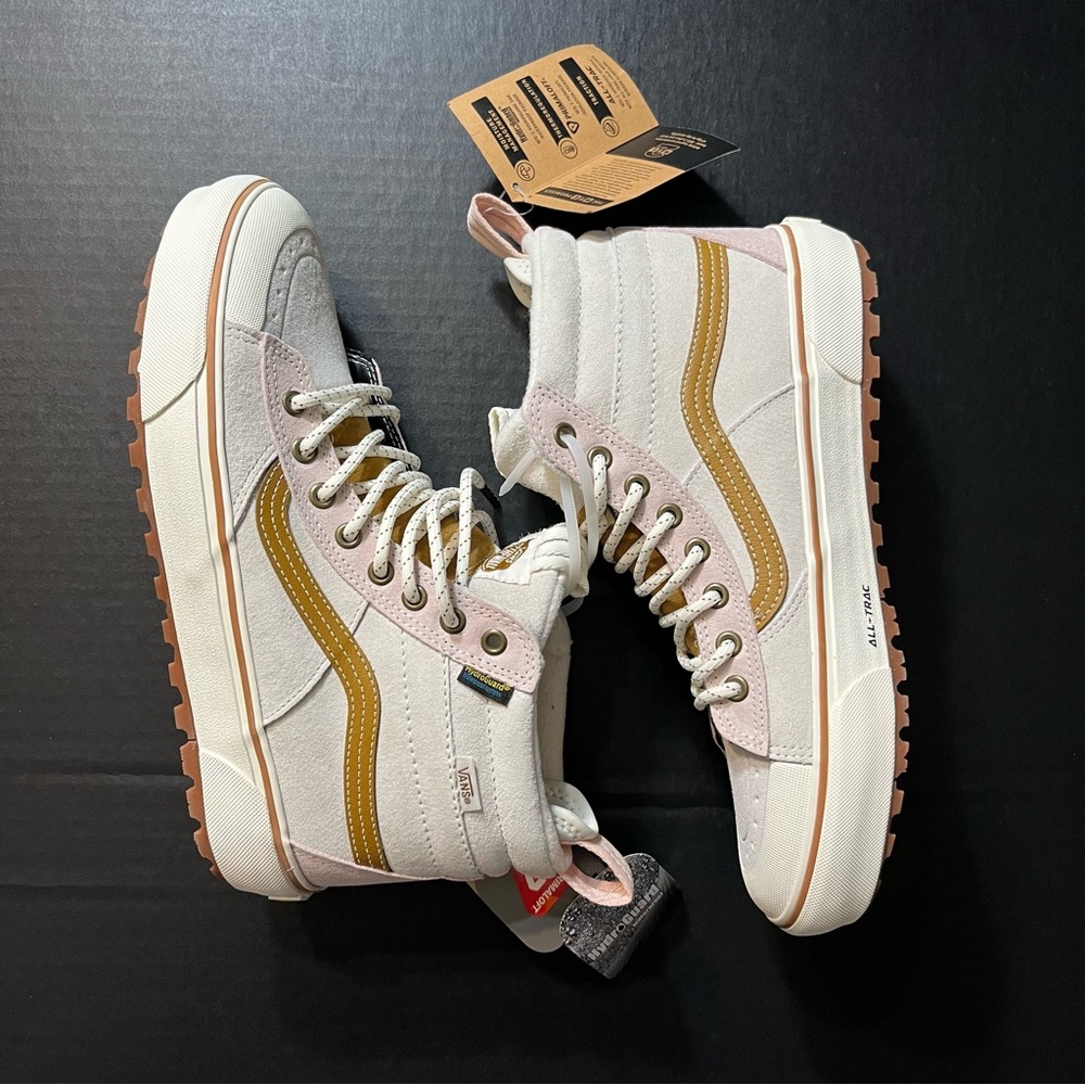 NEW VANS SK8-Hi MTE-2 Men's=9 Women=10.5 Primaloft Suede Bone Shoes 508731**